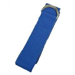 Cintura per yoga con anello a D cotone blu