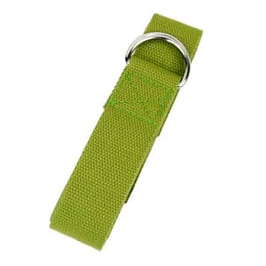Cintura per yoga con anello a D cotone verde oliva