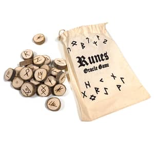 Gioco Oracolo delle rune in borsa di cotone