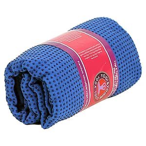 Telo yoga antiscivolo in PVC blu