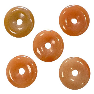 Donut Avventurina Arancio 3 cm qualità A