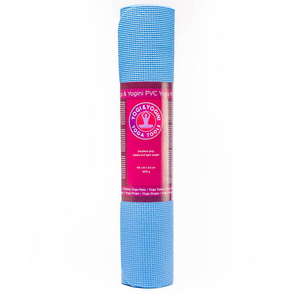 Tappetino yoga Yogi - Yogini in PVC Azzurro